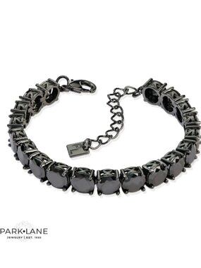 Park Lane Jet Black Tennis Impression Bracelet